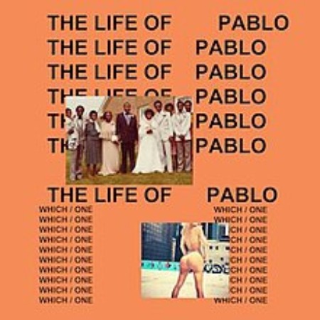 The life of pablo's  album cover featuring Sheniz Halil.